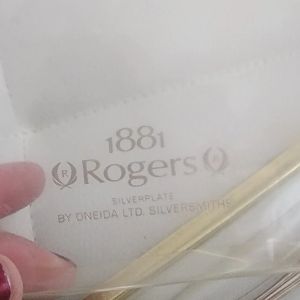 1881 Rogers 3 Piece Baby‎ Set Baroque Rose By Oneida Silver Plated Original Box